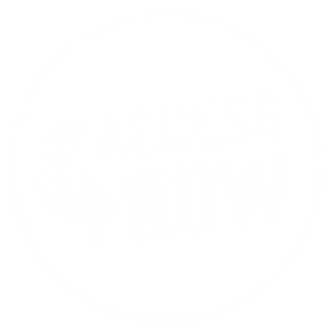 AccessNow logo with arrow