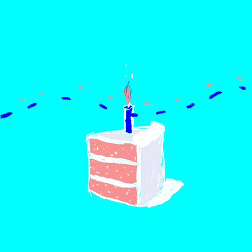 Piece of birthday cake