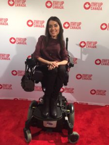 Maayan on the startup canada red carpet.
