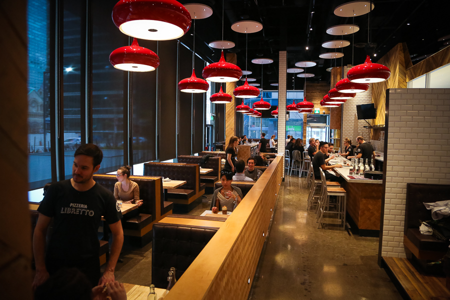 Interior shot of pizzeria libretto