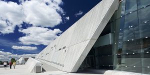 exterior slanted wall of canadian war museum