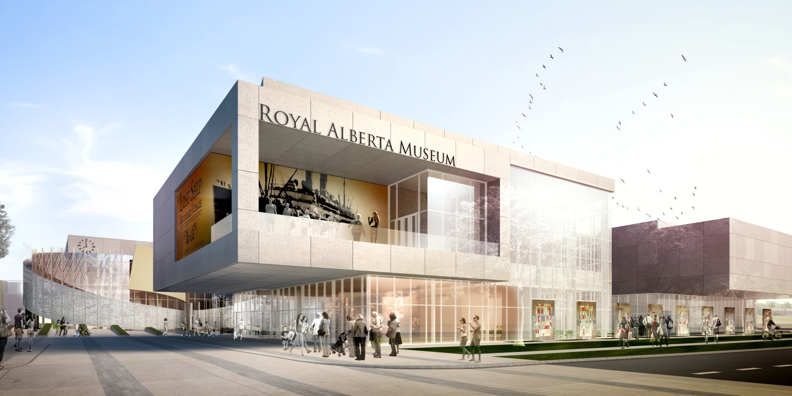 exterior view of the new royal alberta museum