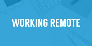 title that says "working remote"