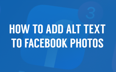 How to Add Alt Text to Facebook Photos