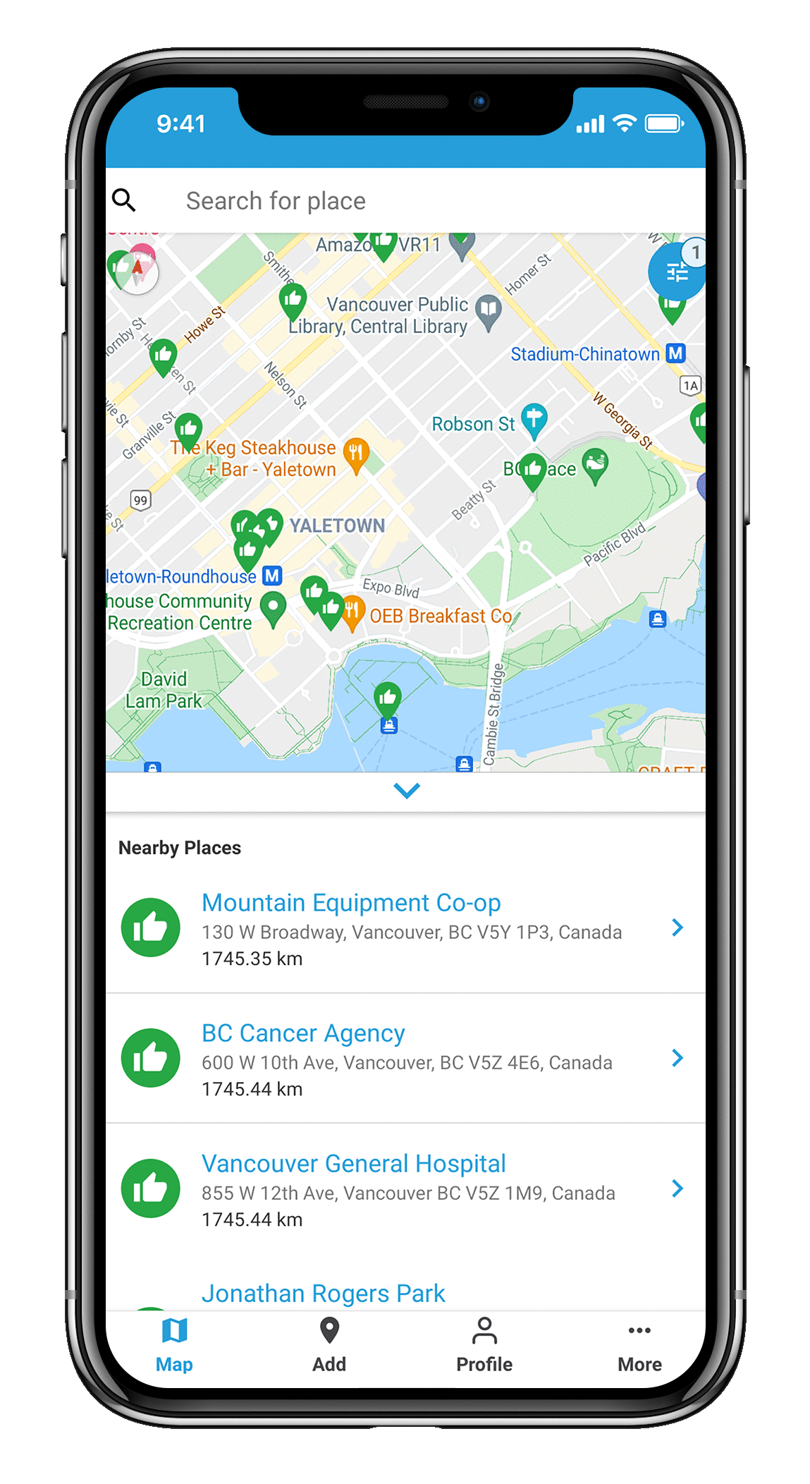 App search rate discover 2 phone screen