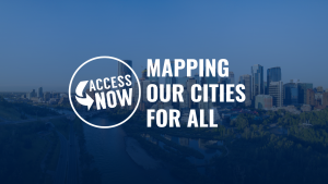 title says "mapping our cities for all"