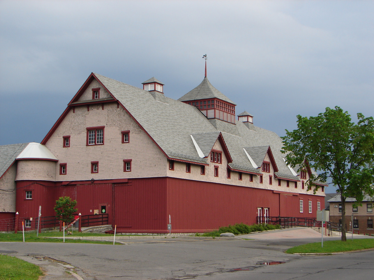 exterior of agricultural museum which looks like a farm