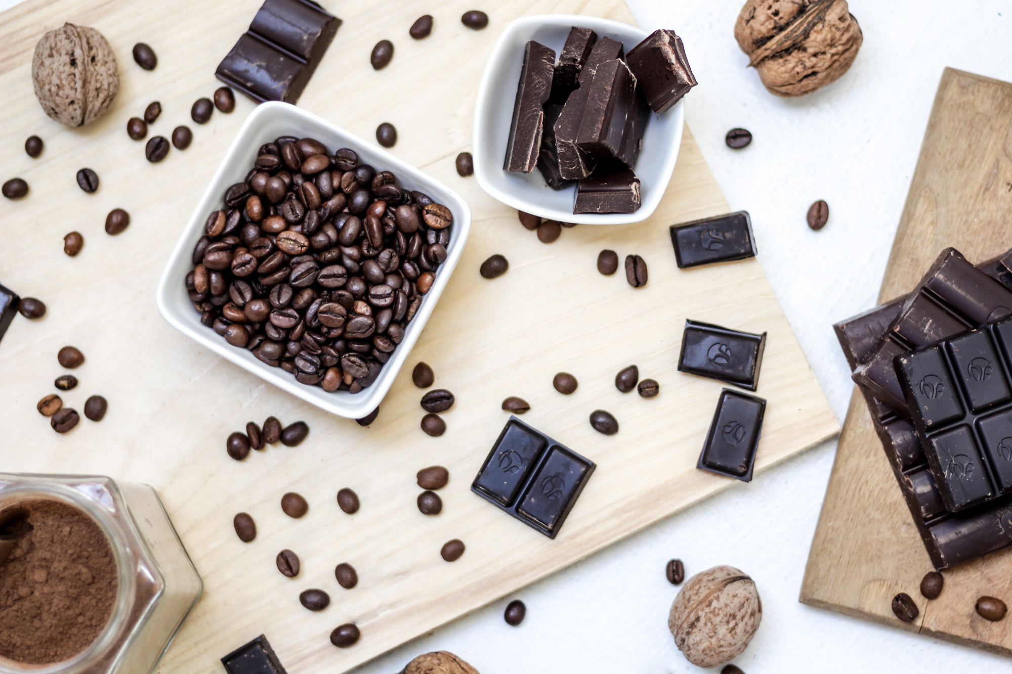 image of chocolate and coffee beans