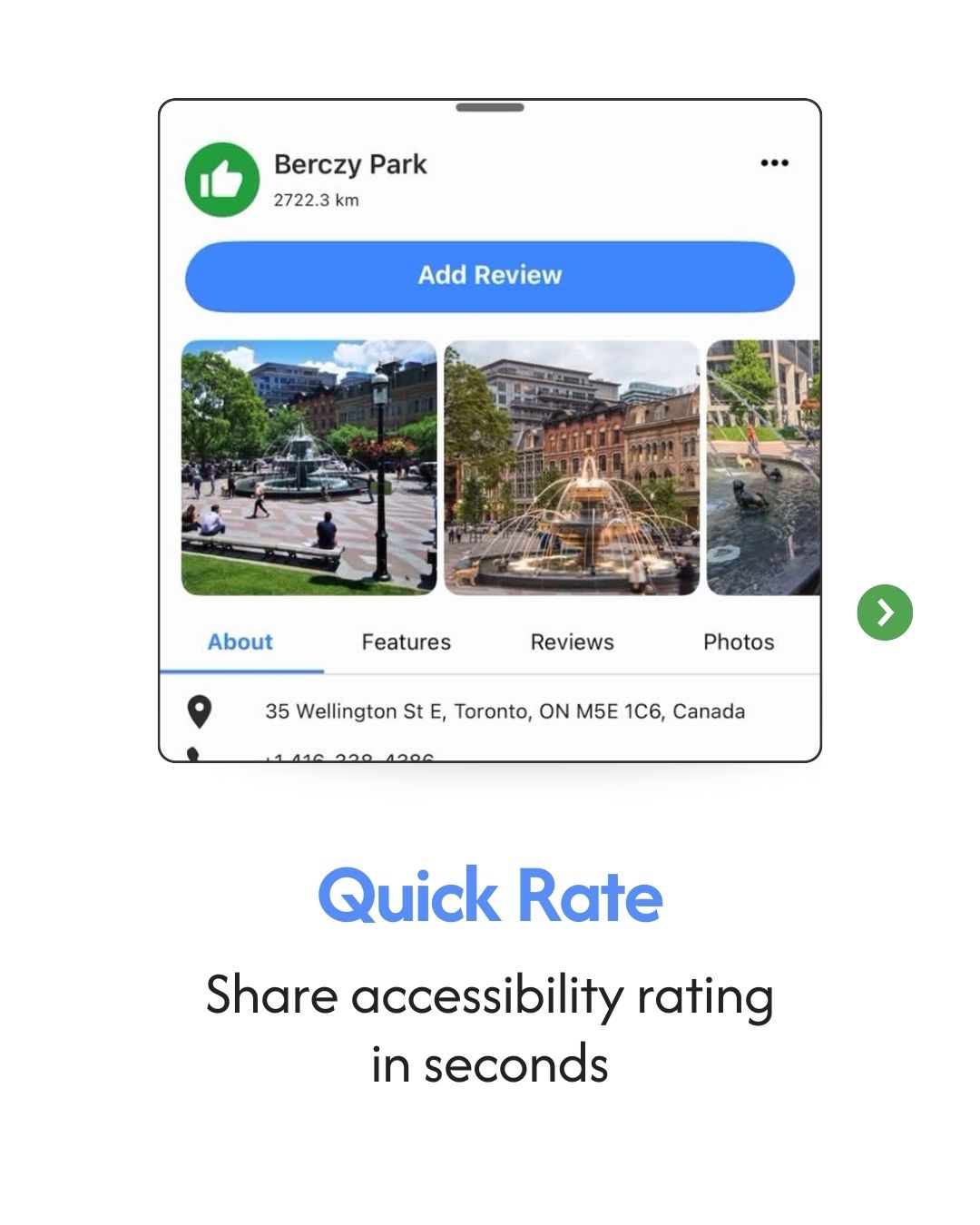 Quick Rate - share accessibility rating in seconds