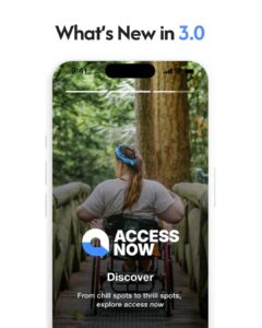 whats new in 3.0, below is a screenshot of the new look of AccessNow app