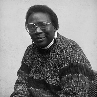 black and white photo of pat parker