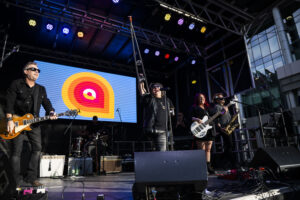 Martin Deschamps and his team performing at AccessFest 2025.