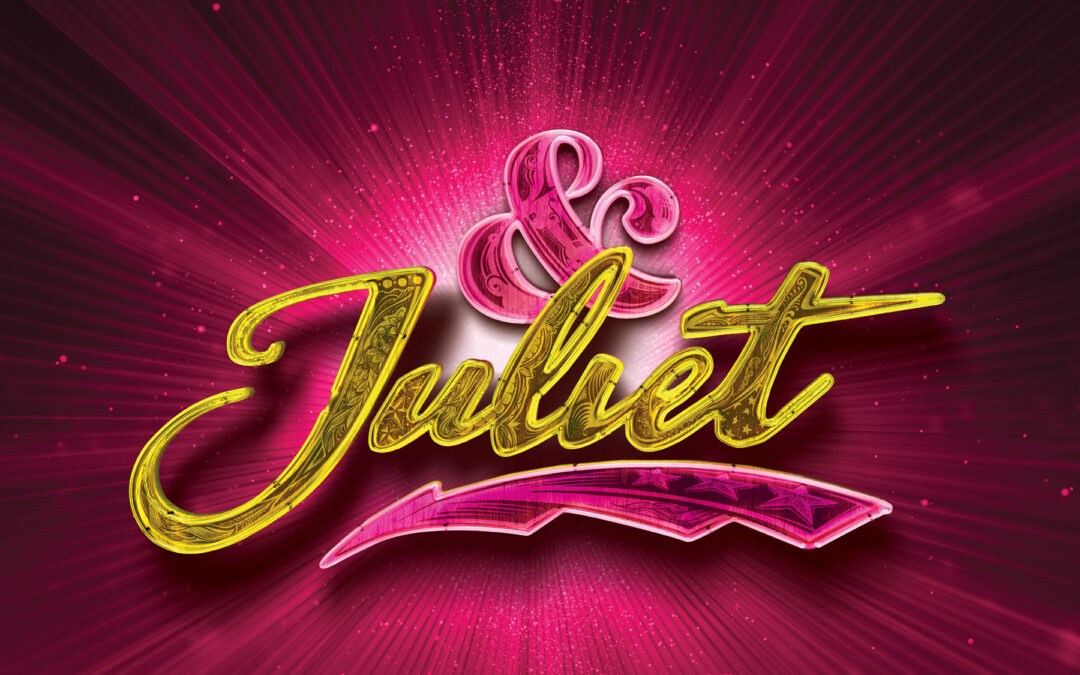 a pink and black image that reads "& Juliet" in yellow.